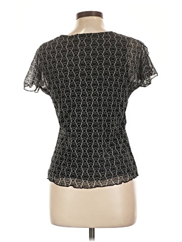 New York & Company Short Sleeve Blouse (view 2)