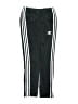 Adidas 100% Polyester Black Track Pants Size M (kids) - photo 1