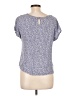 Pink Rose Blue Short Sleeve Top Size L - photo 2