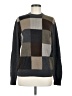 Dockers 100% Acrylic Checkered-gingham Gray Turtleneck Sweater Size M - photo 1