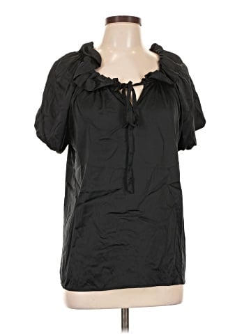 New York & Company Short Sleeve Blouse (view 1)