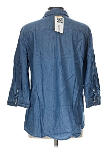 Croft & Barrow 3/4 Sleeve Button-Down Shirt (view 2)