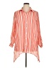 Zac & Rachel Stripes Orange 3/4 Sleeve Blouse Size 1X - photo 1