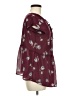 Xhilaration Burgundy Short Sleeve Blouse Size L - photo 4