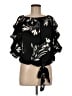 CeCe 100% Polyester Black 3/4 Sleeve Blouse Size M - photo 1