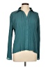 Nicola 100% Polyester Teal Long Sleeve Blouse Size L - photo 1