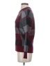 Tahari Plaid Burgundy Pullover Sweater Size S - photo 5