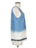 Ruff Hewn 100% Cotton Blue Sleeveless Blouse Size S - photo 4