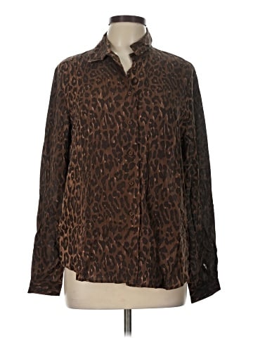 Jones New York Long Sleeve Silk Top (view 1)