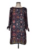 LE BOP 100% Polyester Paisley Blue Casual Dress Size M - photo 1