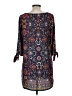 LE BOP 100% Polyester Paisley Blue Casual Dress Size M - photo 2