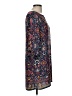 LE BOP 100% Polyester Paisley Blue Casual Dress Size M - photo 4