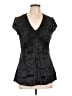 Express Design Studio Black Short Sleeve Blouse Size L - photo 1