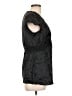 Express Design Studio Black Short Sleeve Blouse Size L - photo 4