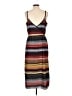 Athleta 100% Polyester Stripes Black Casual Dress Size L - photo 2