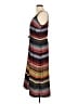 Athleta 100% Polyester Stripes Black Casual Dress Size L - photo 5