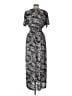 West Loop Paisley Black Casual Dress Size L - photo 2