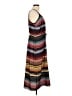 Athleta 100% Polyester Stripes Black Casual Dress Size L - photo 4