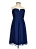J.Crew 100% Silk Solid Blue Cocktail Dress Size 4 - photo 1