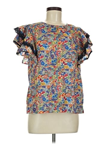 Liberty Art Fabrics for J.Crew Short Sleeve Blouse (view 1)