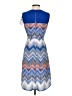 BCBGMAXAZRIA 100% Polyester Chevron-herringbone Blue Casual Dress Size 2 - photo 2