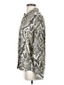 L'Agence Animal Print Silver Long Sleeve Blouse Size S - photo 5