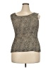 George 100% Polyester Tan Sleeveless Top Size 18-20W - photo 1