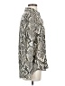 L'Agence Animal Print Silver Long Sleeve Blouse Size S - photo 4