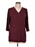 Unbranded Burgundy 3/4 Sleeve Top Size L - photo 1