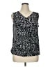 Dana Buchman 100% Polyester Black Sleeveless Blouse Size XL - photo 1