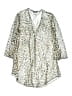 Jordan Taylor Animal Print Silver Gold Swimsuit Cover Up Size M - photo 1