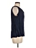 Black Label by Chico's 100% Silk Blue Sleeveless Silk Top Size Med (1) - photo 4
