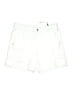 Chico's Solid White Cargo Shorts Size Lg (2.5) - photo 1