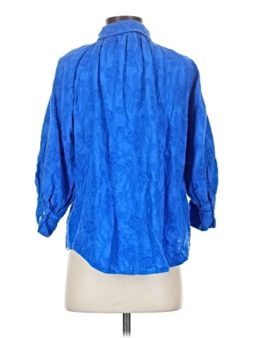 Tru Luxe Jeans 3/4 Sleeve Button-Down Shirt (view 2)