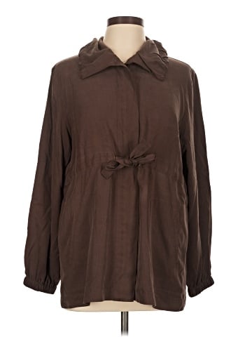 Pendleton Long Sleeve Silk Top (view 1)