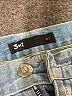 3x1 100% Cotton Blue Denim Shorts Size 26 waist - photo 3