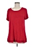 Style&Co Red Short Sleeve Top Size M - photo 1