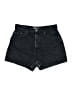 Pull&Bear Black Denim Shorts Size 10 - photo 1
