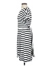 Chaps Stripes White Casual Dress Size S - photo 5