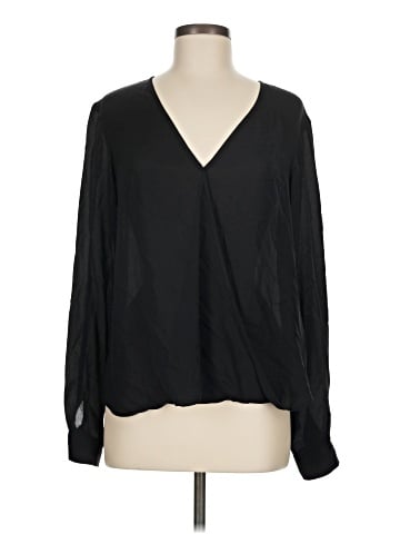Otte Long Sleeve Silk Top (view 1)