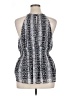 Express 100% Polyester Silver Sleeveless Blouse Size XL - photo 2