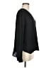 Otte 100% Silk Black Long Sleeve Silk Top Size M - photo 4