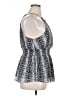 Express 100% Polyester Silver Sleeveless Blouse Size XL - photo 4