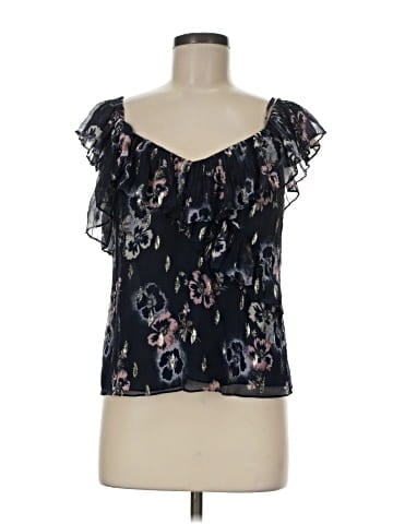 Rebecca Taylor Short Sleeve Silk Top (view 1)
