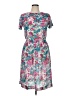 Darian Floral Blue Casual Dress Size 14 Petite - photo 1