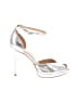 MICHAEL Michael Kors Metallic Silver Heels Size 8 1/2 - photo 1