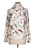 Van Heusen Print Ivory Long Sleeve Blouse Size L - photo 1