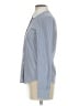 Theory Chevron-herringbone Blue Long Sleeve Button-Down Shirt Size P (petite) - photo 5