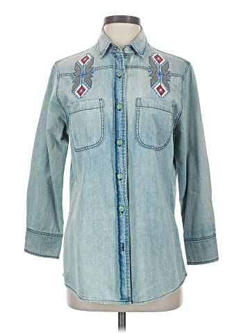 Sandrine Rose 3/4 Sleeve Button-Down Shirt (view 1)