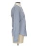 Theory Chevron-herringbone Blue Long Sleeve Button-Down Shirt Size P (petite) - photo 4